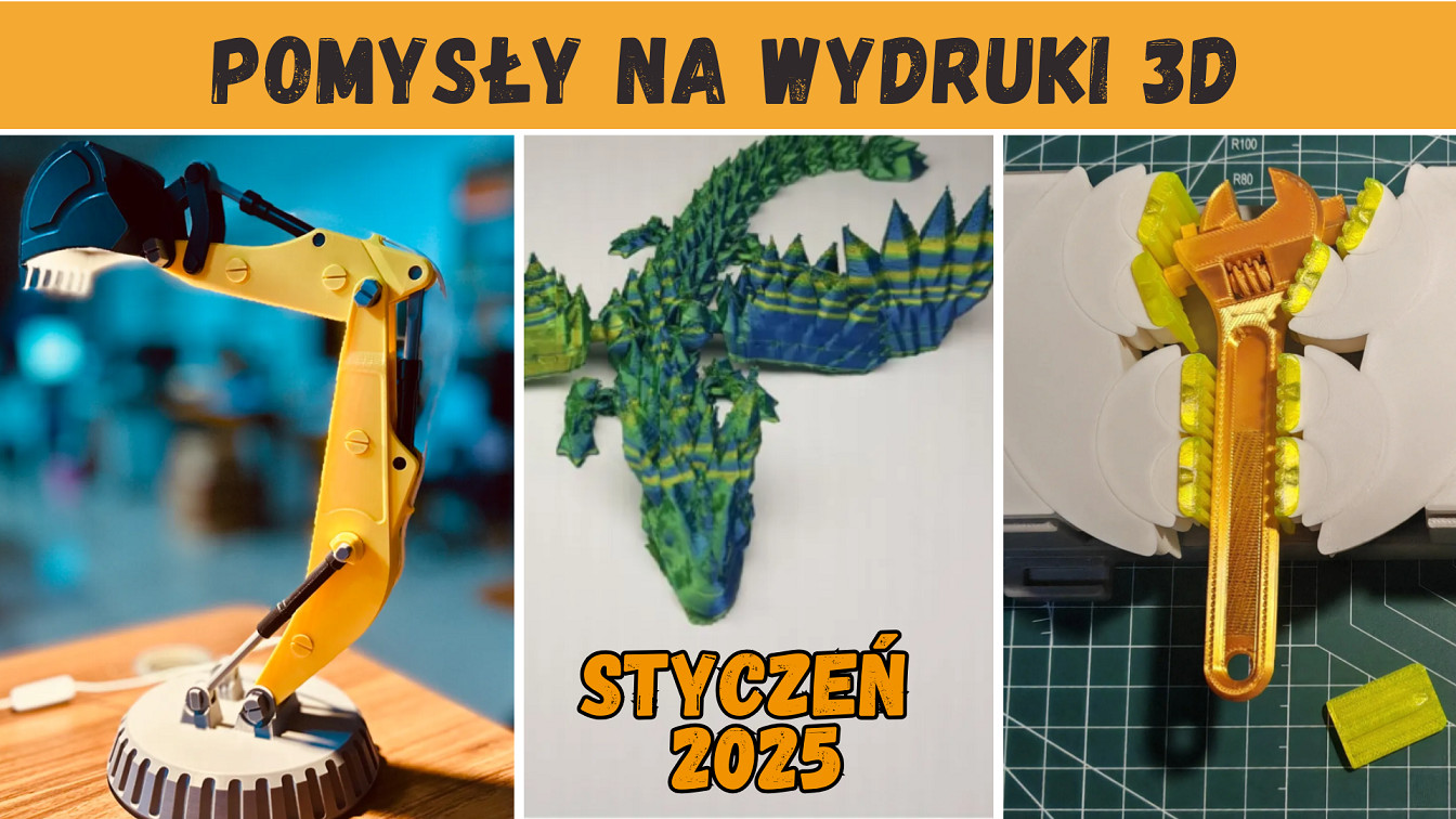 Pomysły na wydruki 3D – styczeń 2025